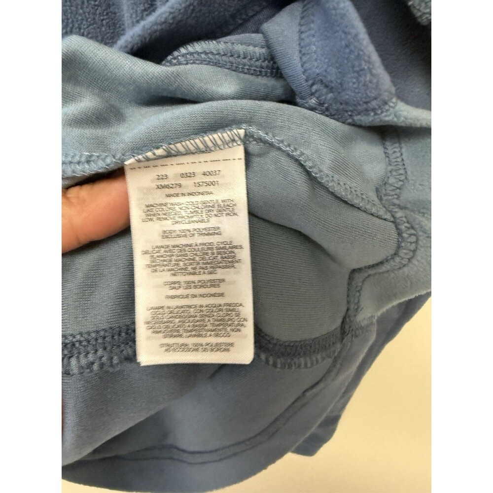Columbia Pine Ridge Half Zip Pullover Mens Medium Blue Fleece Hiking Top - Picture 6 of 9